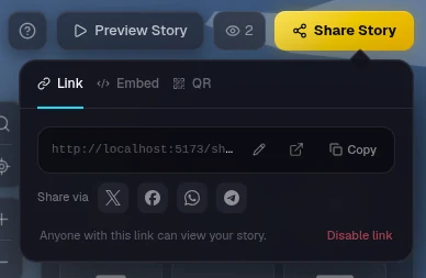 Share menu